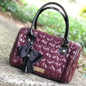 ADORABLE plum colored Betsey Johnson purse!